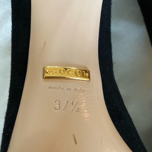 Gucci Suede Embellished Pumps - Picture 8 of 10